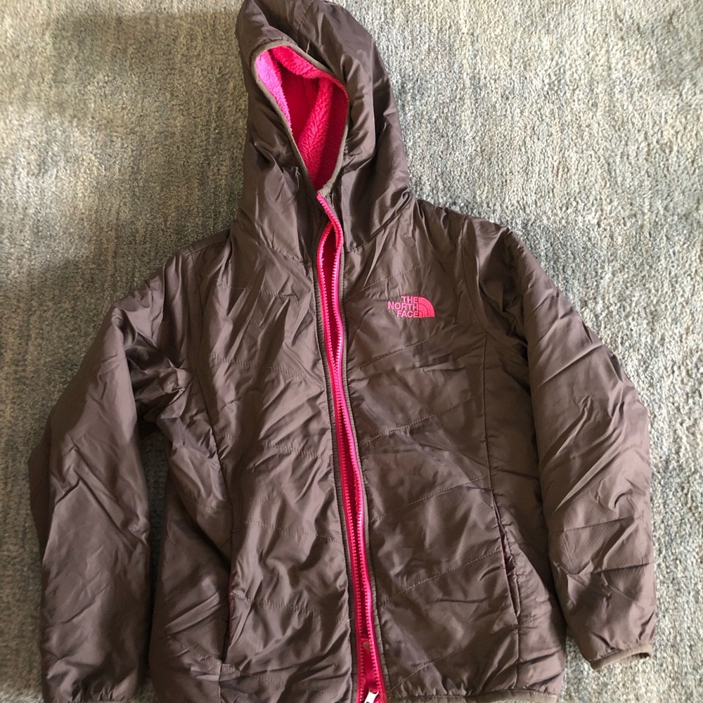 Girls Youth Reversible North Face jacket